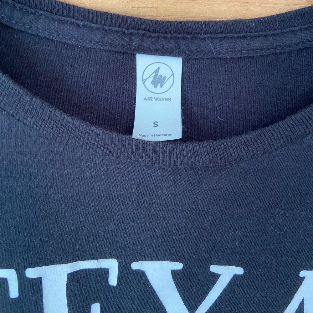 Air Waves Black Graphic Don’t Mess With Texas Short Sleeved Tee - Picture 4 of 5